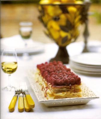 Raspberry and Orange Mille-feuille