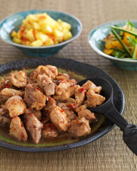 Fragrant Lemongrass Chicken with Chilli and Pineapple Salsa