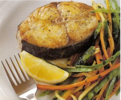 Fish Steaks with Ginger and Lemon