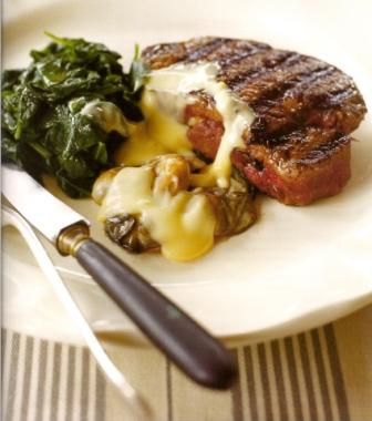 Carpetbag Steak with Spinach and Lemon Beurre Blanc