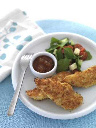 Parmesan Crumbed Turkey Tenderloins with Red Currant Jelly