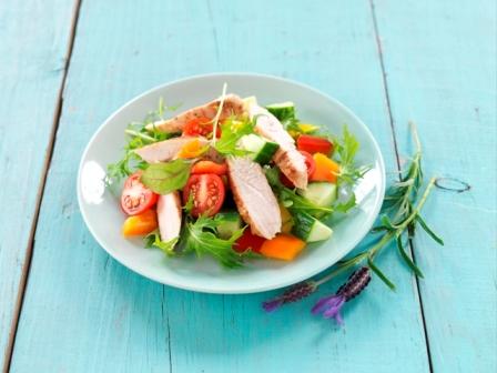 Colourful Turkey Tenderloin Summer Salad