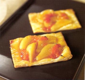 Quick Pear and Apricot Tarts