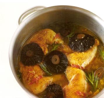 Chicken with Vermouth and Mushrooms