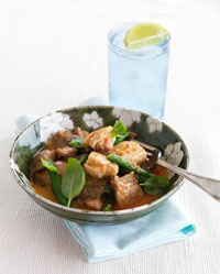 Red Chicken Curry with Basil